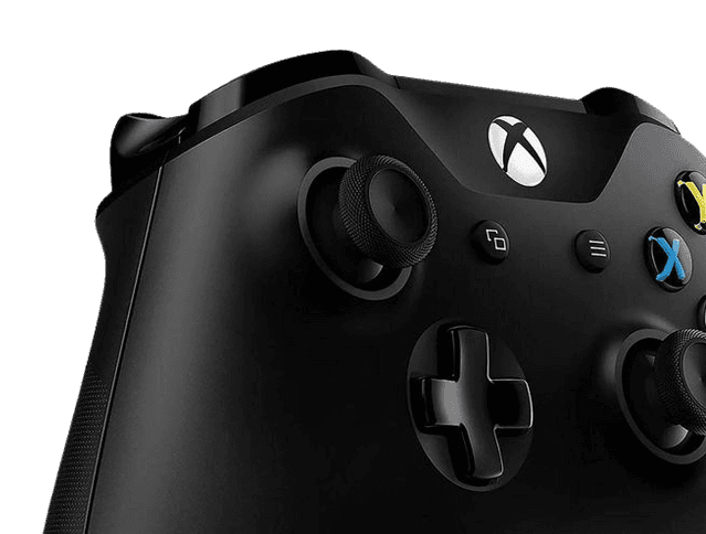 Xbox controller used for gameplay